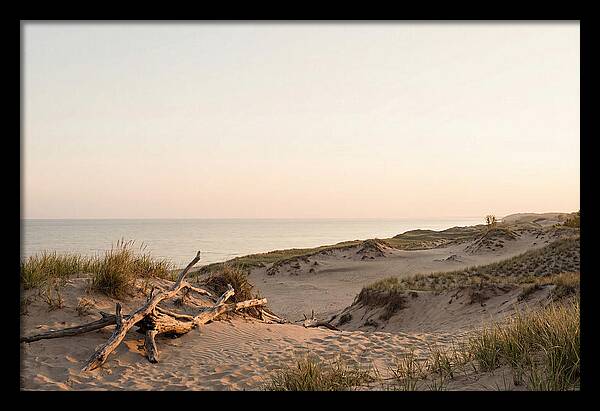 Serene Sunrise Over Indiana Dunes
