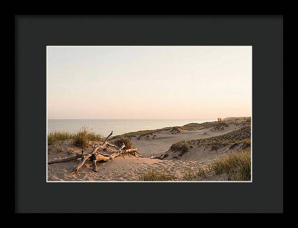 Serene Sunrise Over Indiana Dunes