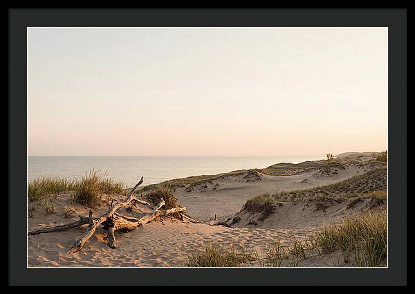 Serene Sunrise Over Indiana Dunes
