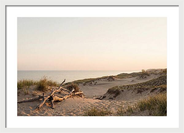 Serene Sunrise Over Indiana Dunes
