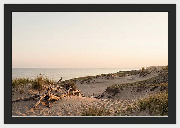 Serene Sunrise Over Indiana Dunes