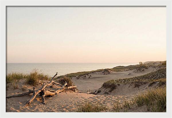 Serene Sunrise Over Indiana Dunes