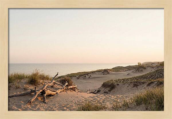 Serene Sunrise Over Indiana Dunes