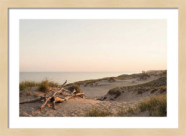 Serene Sunrise Over Indiana Dunes