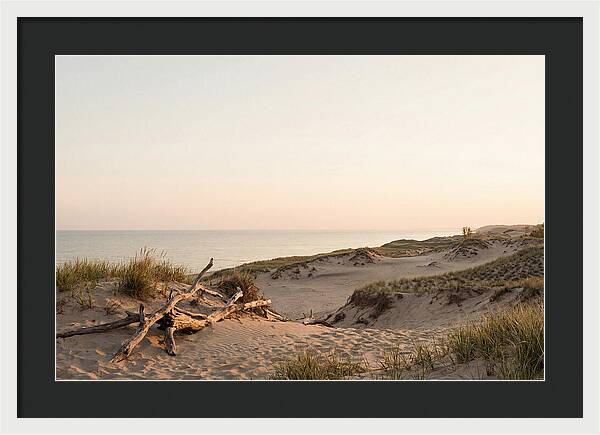 Serene Sunrise Over Indiana Dunes