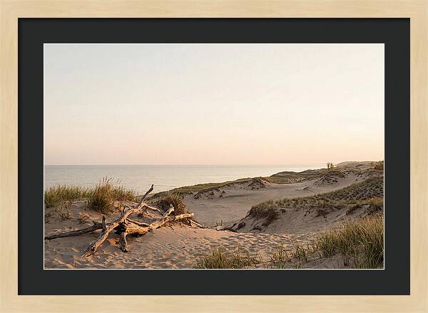 Serene Sunrise Over Indiana Dunes
