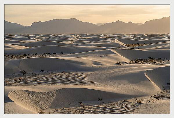Serene Sunset At White Sands