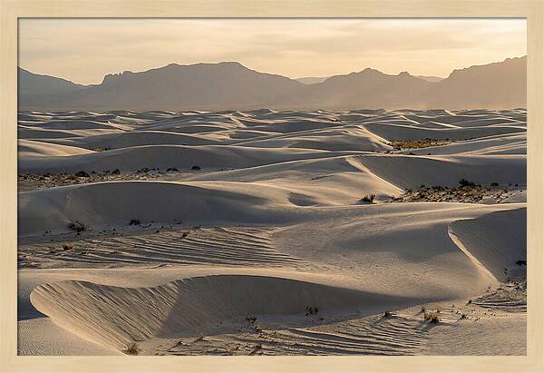 Serene Sunset At White Sands