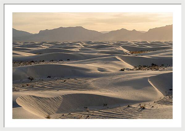 Serene Sunset At White Sands