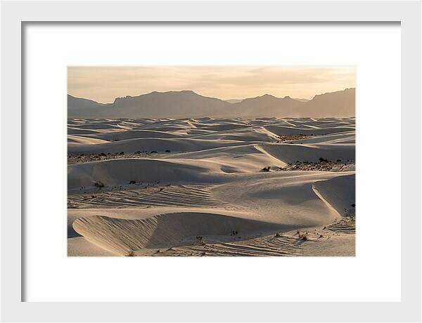Serene Sunset At White Sands