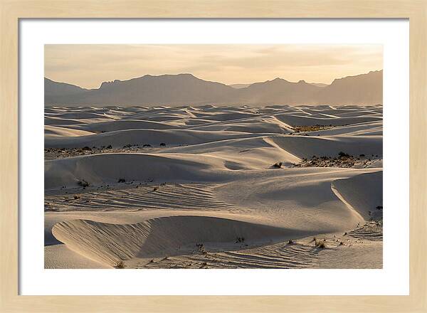 Serene Sunset At White Sands