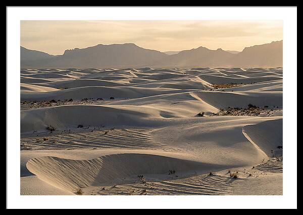 Serene Sunset At White Sands