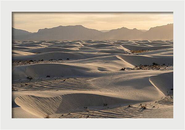 Serene Sunset At White Sands