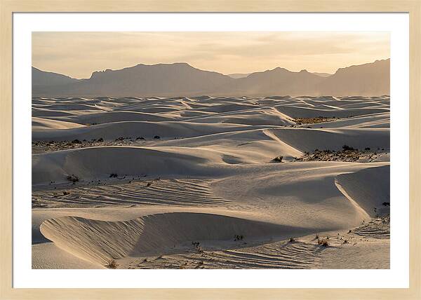 Serene Sunset At White Sands