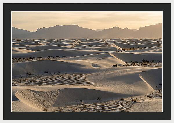 Serene Sunset At White Sands
