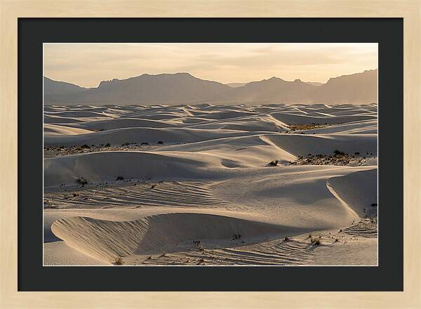 Serene Sunset At White Sands