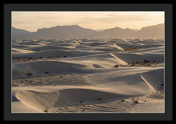 Serene Sunset At White Sands