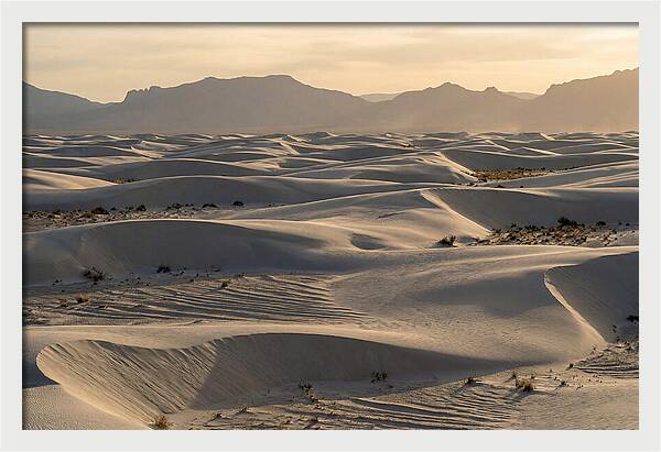 Serene Sunset At White Sands