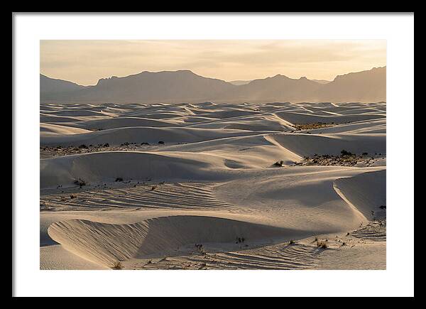 Serene Sunset At White Sands
