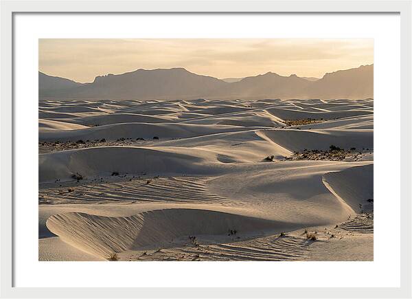 Serene Sunset At White Sands