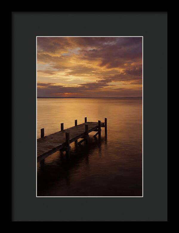 Serene Sunset Over Pier