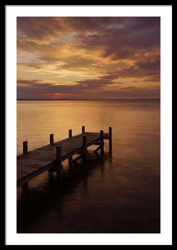 Serene Sunset Over Pier