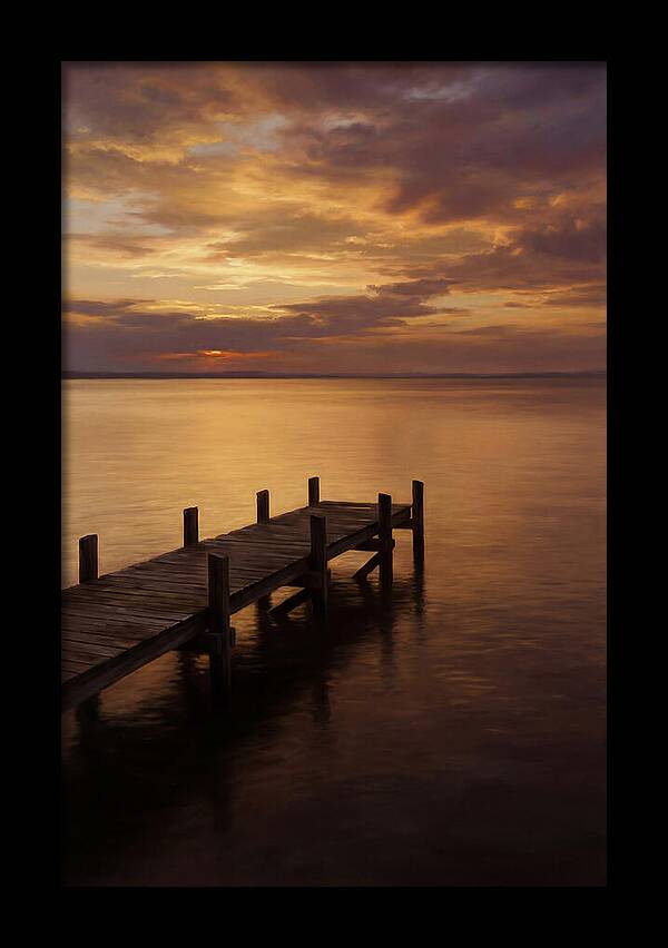 Serene Sunset Over Pier