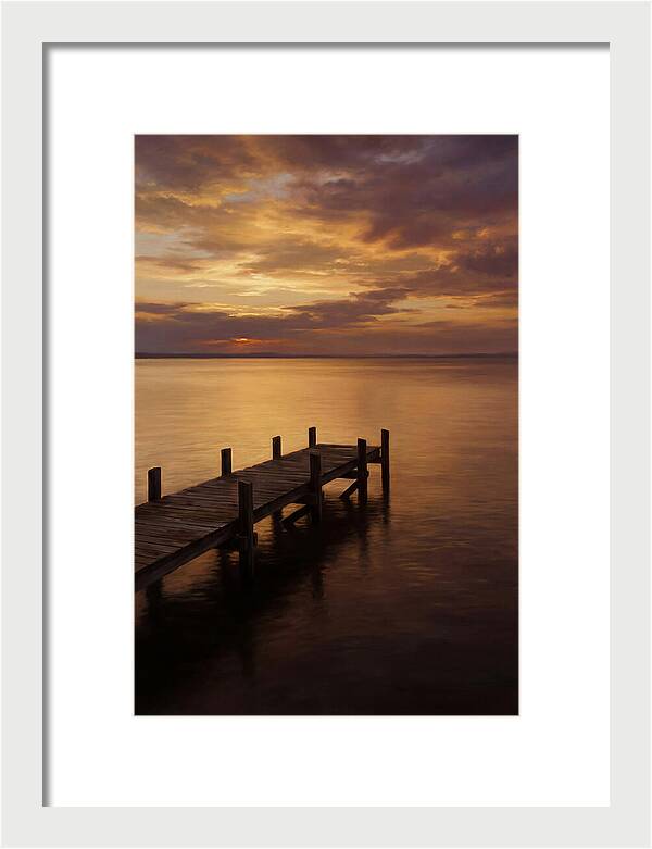 Serene Sunset Over Pier