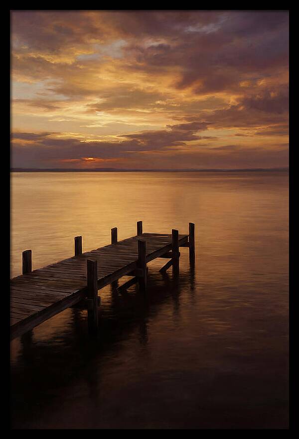 Serene Sunset Over Pier