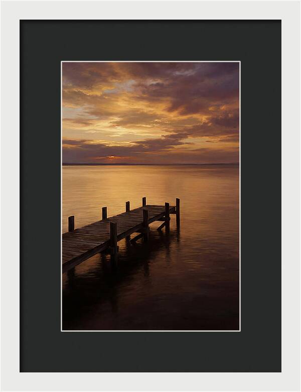 Serene Sunset Over Pier