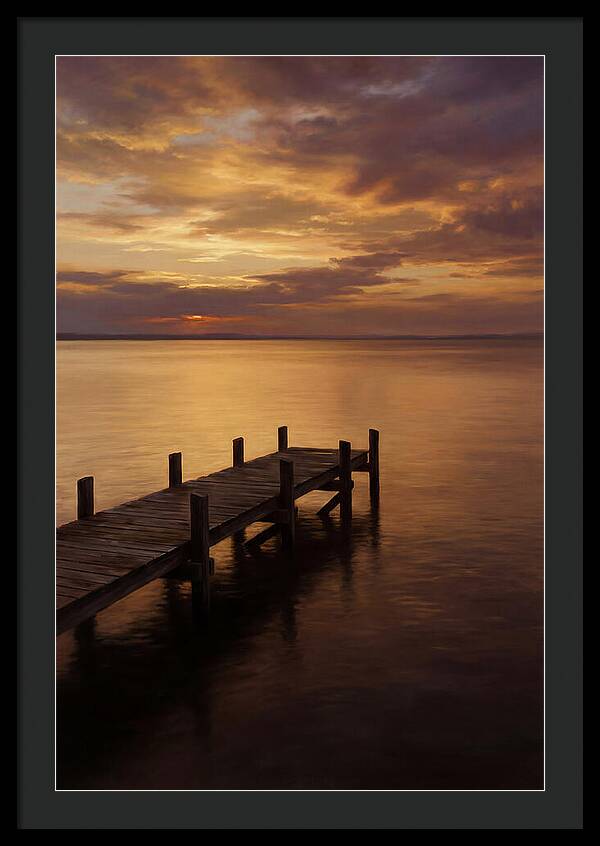 Serene Sunset Over Pier