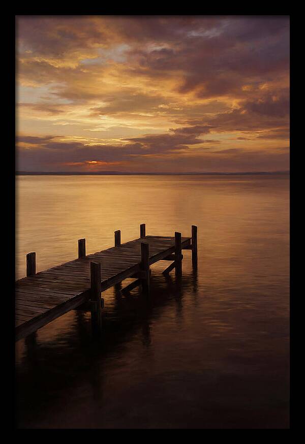 Serene Sunset Over Pier