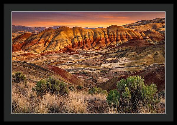 Serene Sunset Over Rolling Hills