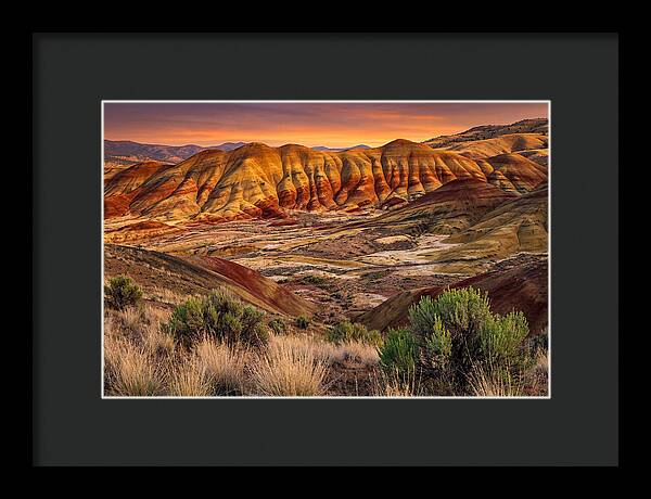 Serene Sunset Over Rolling Hills