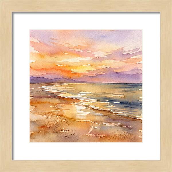 Serene Sunset Over The Waves