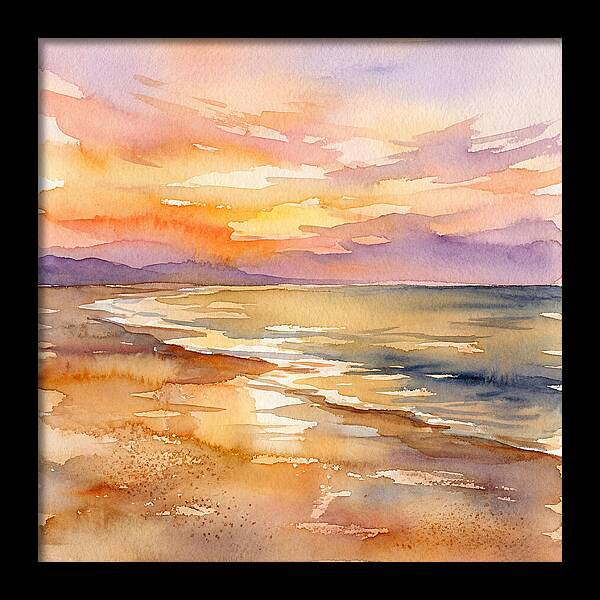 Serene Sunset Over The Waves