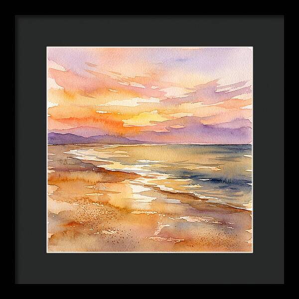 Serene Sunset Over The Waves