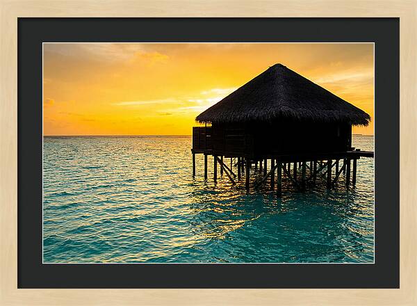 Serene Sunset Overwater Retreat