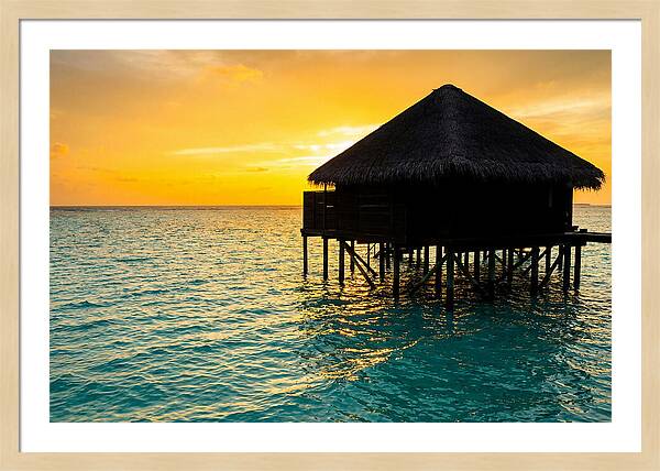 Serene Sunset Overwater Retreat