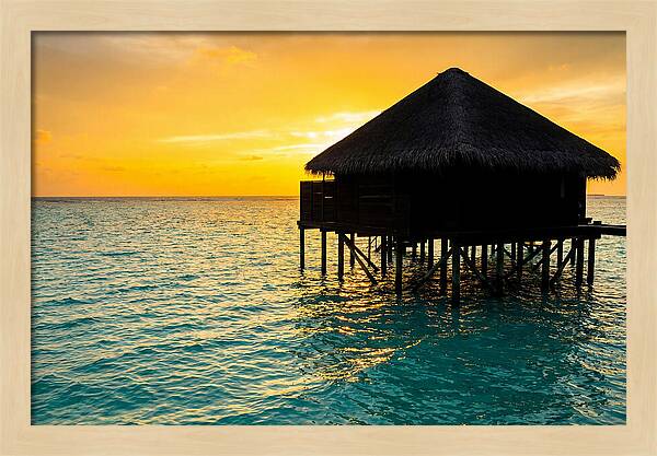 Serene Sunset Overwater Retreat