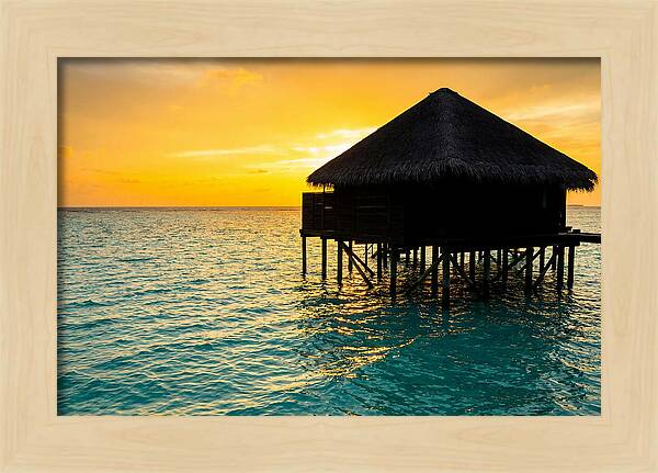 Serene Sunset Overwater Retreat