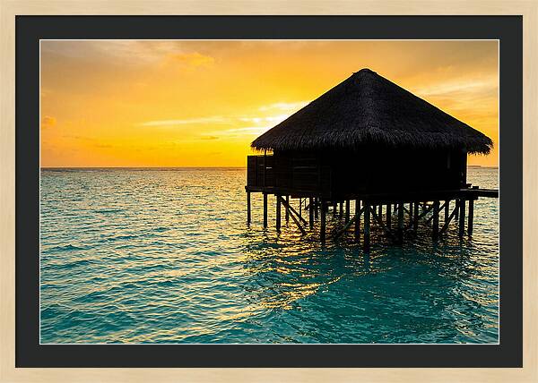 Serene Sunset Overwater Retreat