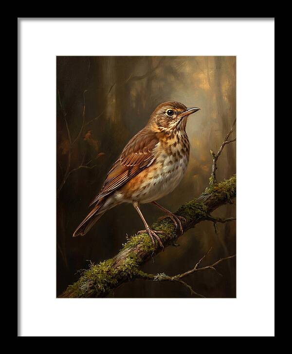 Serene Thrush Amidst Nature