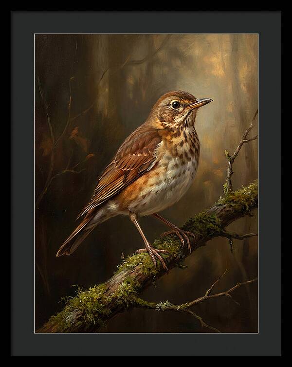 Serene Thrush Amidst Nature