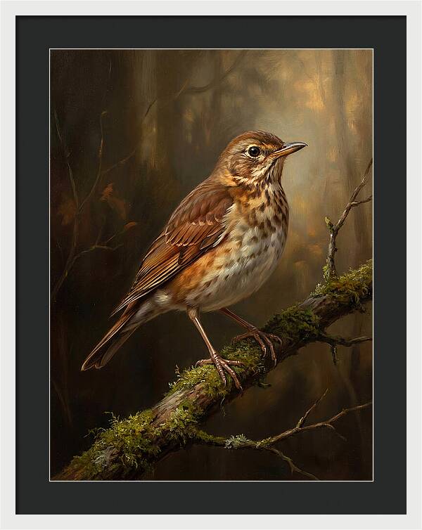 Serene Thrush Amidst Nature