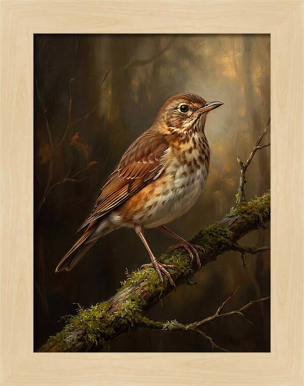 Serene Thrush Amidst Nature