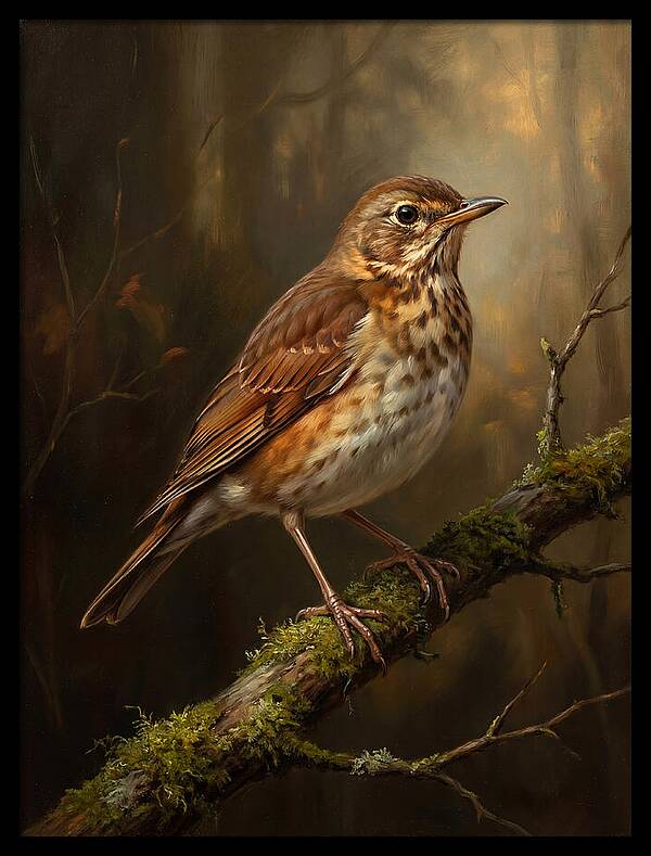 Serene Thrush Amidst Nature