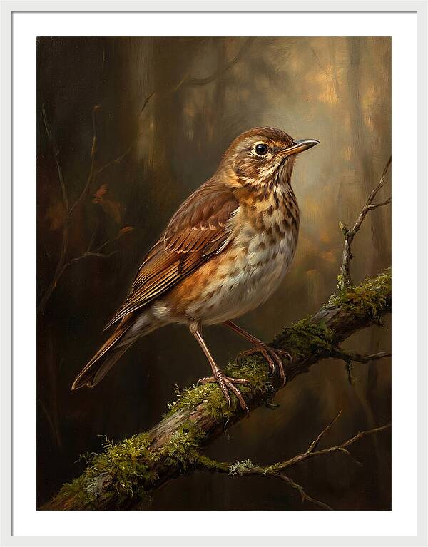 Serene Thrush Amidst Nature