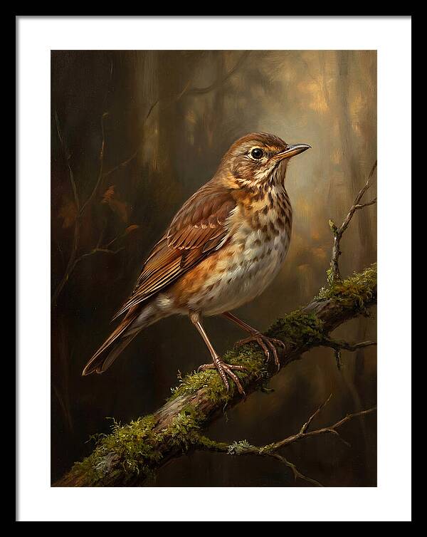 Serene Thrush Amidst Nature