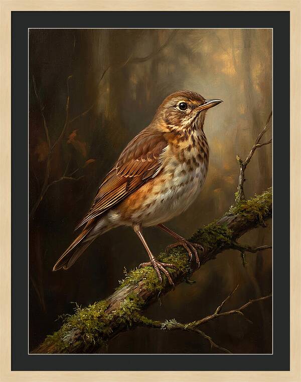 Serene Thrush Amidst Nature